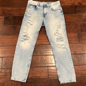 Zara distressed jeans